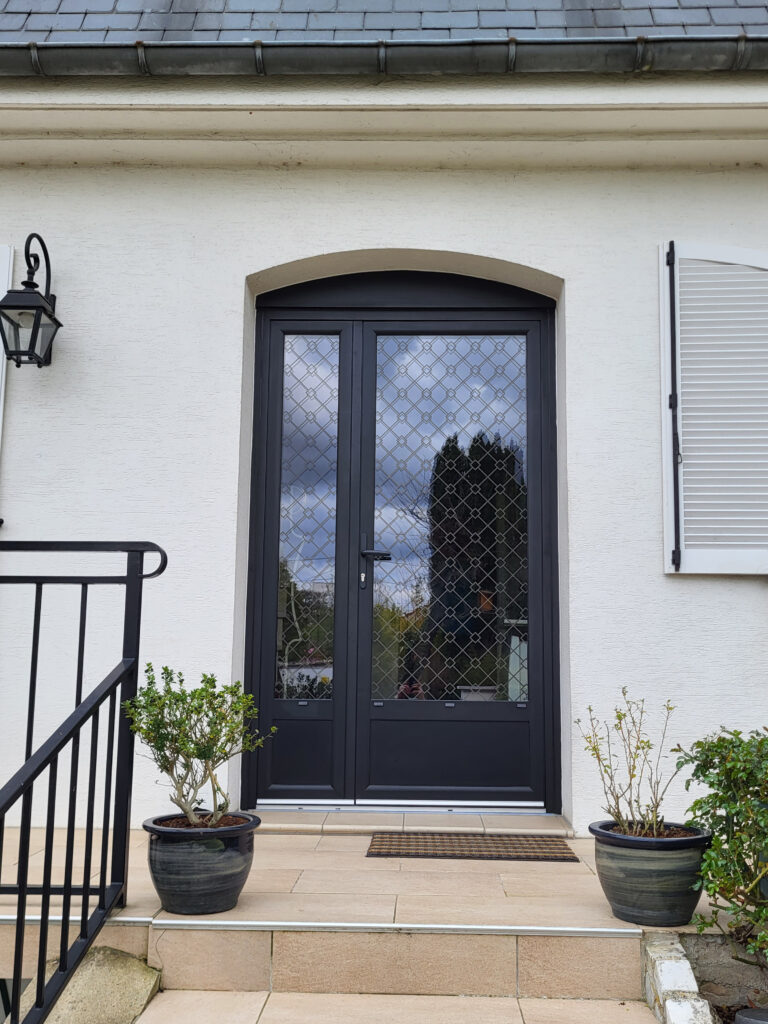 Porte d'entrée extérieure aluminium